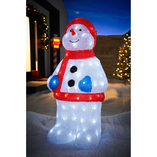 The Seasonal Aisle Acrylic Snowman Figurine Wayfair.co.uk